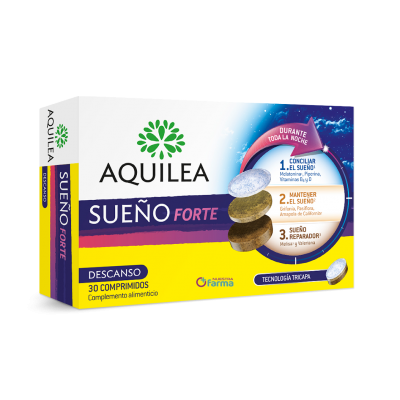Comprar AQUILEA SUEÑO FORTE 30 COMPRIMIDOS al mejor precio en NuestraFarma, tu farmacia online
