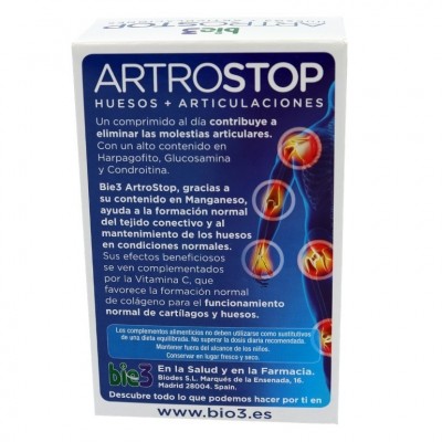 Comprar BIE3 ARTROSTOP 30 COMPRIMIDOS al mejor precio en NuestraFarma, tu farmacia online