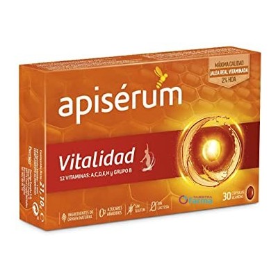 Comprar APISERUM VITALIDAD 30 CAPSULAS al mejor precio en NuestraFarma, tu farmacia online