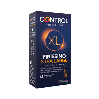 Comprar CONTROL FINISSIMO XL XTRA LARGE PRESERVATIVOS 12 UNIDADES al mejor precio en NuestraFarma, tu farmacia online