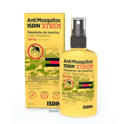 Comprar ISDIN ANTIMOSQUITOS EXTREM SPRAY 75 ML al mejor precio en NuestraFarma, tu farmacia online