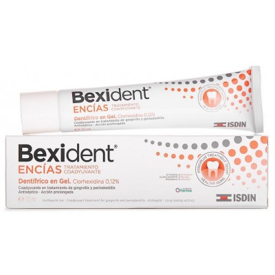 Comprar BEXIDENT ENCIAS TRATAMIENTO DENTIFRICO EN GEL CLORHEXIDINA 0,12% 75 ML al mejor precio en NuestraFarma, tu farmacia online