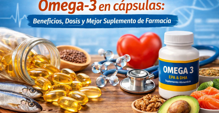Omega‑3 en cápsulas: beneficios, dosis y el mejor suplemento de farmacia