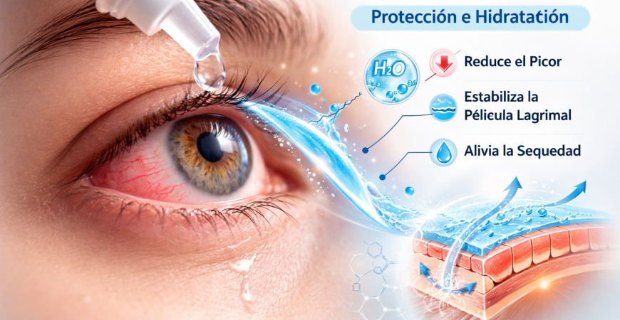 Ectoína para los ojos: el mejor colirio natural para alergia ocular y ojo seco